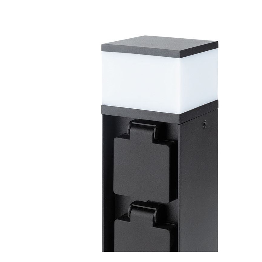 Външна лампа с 2 гнезда 1xG9/11W/230V IP44 черна
