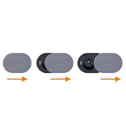 Вграден контакт 1Z + USB A+C
