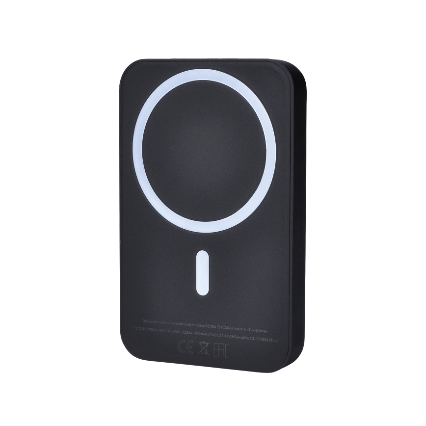 Външна батерия 5000 mAh Magsafe черен