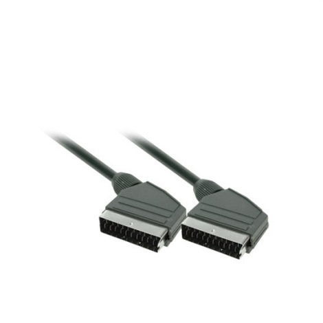 Solight SSV0115E - Сигнален кабел за свързване на 2 AV устройства, SCART конектор
