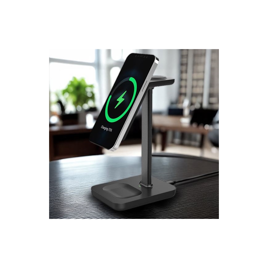 Настолно безжично зарядно 3-в-1 23 W