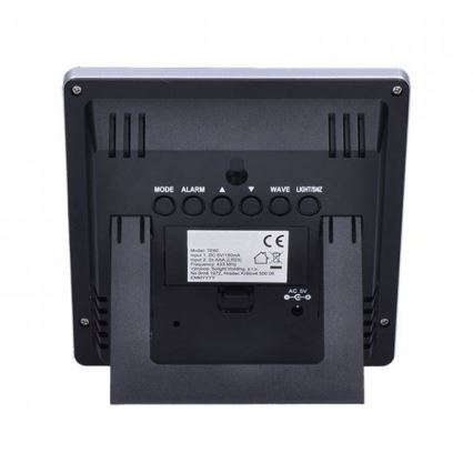 Метеорологична станция с LCD дисплей 230V/2xAAA + 2xAAA черен