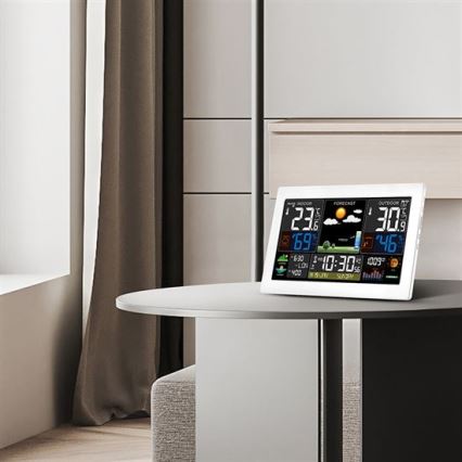 Метеостанция с цветен LCD дисплей 5V/2xAA + 2xAA