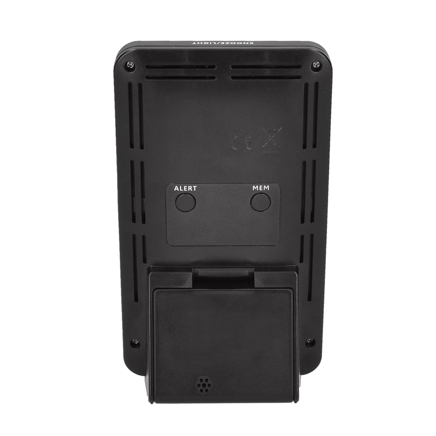 Метеорологична станция с LCD дисплей 2xAA + 2xAA черна