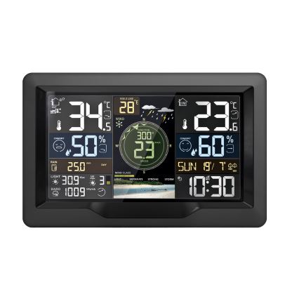 Професионална метеорологична станция с цветен LCD дисплей 5V/2xAA + 3xAA + 2xAA Wi-Fi Tuya