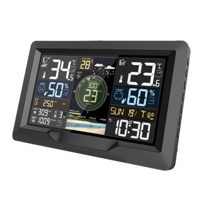 Професионална метеорологична станция с цветен LCD дисплей 5V/2xAA + 3xAA + 2xAA Wi-Fi Tuya