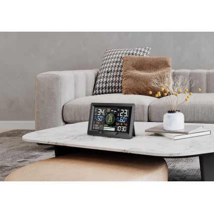 Професионална метеорологична станция с цветен LCD дисплей 5V/2xAA + 3xAA + 2xAA Wi-Fi Tuya