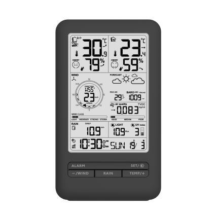 Професионална метеорологична станция с LCD дисплей 5V/2xAA + 3xAA + 2xAA Wi-Fi Tuya