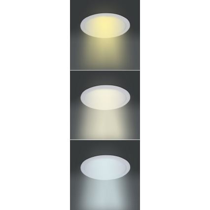 LED панел LED/18W/230V 3000/4000/6000K Ø 22,5 см бял