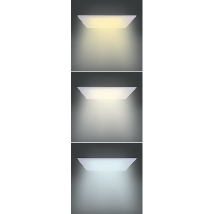 LED вградено осветително тяло LED/18W/230V 3000/4000/6000K 22,5x22,5 cm бяло