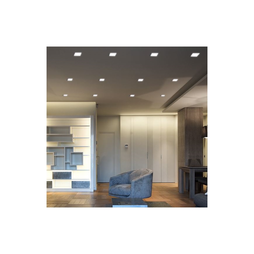 LED вградено осветително тяло 24 W 230 V 3000/4000/6000 K 30x30 см бял
