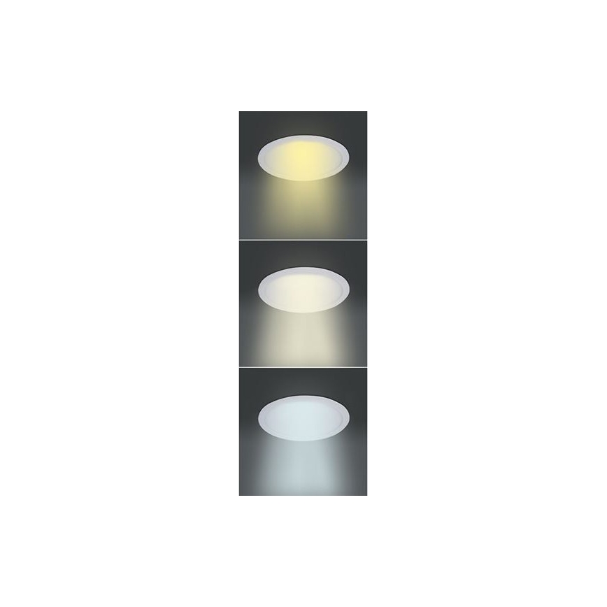 LED панел LED/6W/230V 3000/4000/6000K Ø 12 cm бял