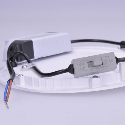 LED панел LED/6W/230V 3000/4000/6000K Ø 12 cm бял