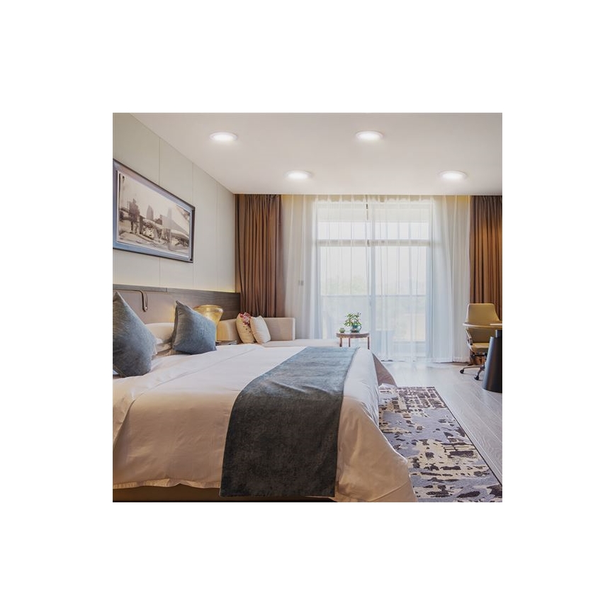 LED вградено осветително тяло LED/6W/230V 3000/4000/6000K Ø 12 см бяло