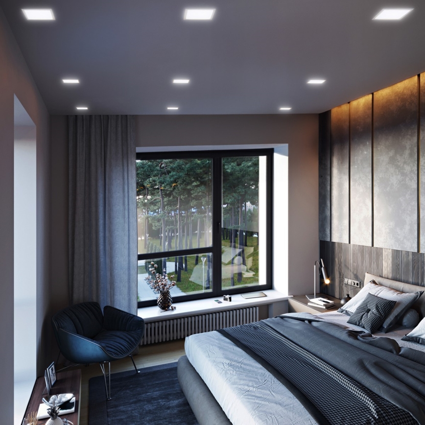 LED панел LED/6W/230V 3000/4000/6000K 12x12 cm бял