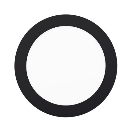 LED Плафониера LED/12W/230V 3000/4000/6000K черен кръгъл