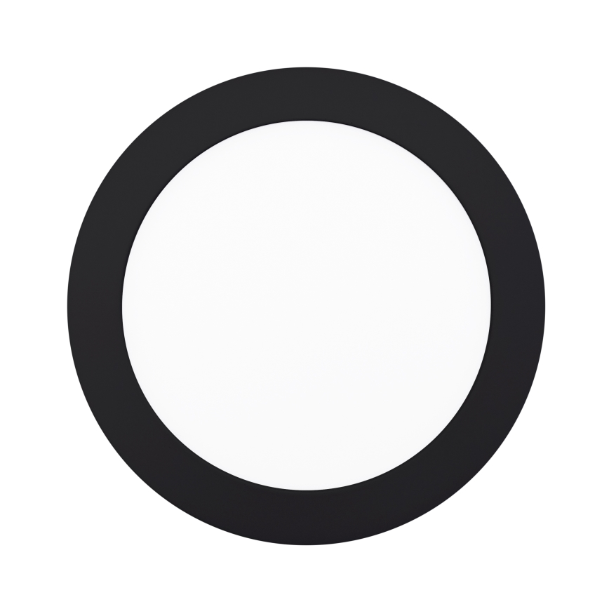 LED Плафониера LED/12W/230V 3000/4000/6000K черен кръгъл