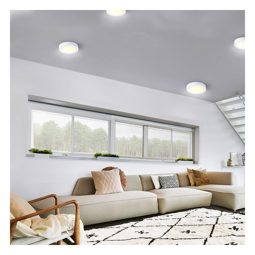 LED таванно осветително тяло LED/12W/230V 3000/4000/6000K Ø 17 см бяло