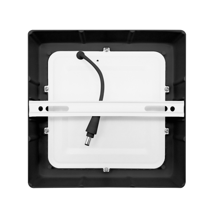 LED Плафониера LED/12W/230V 3000/4000/6000K черен ъглов