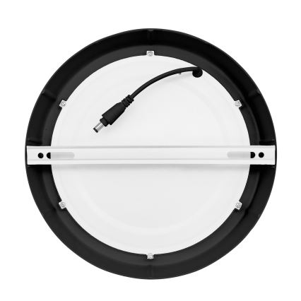LED Плафониера LED/18W/230V 3000/4000/6000K черен кръгъл