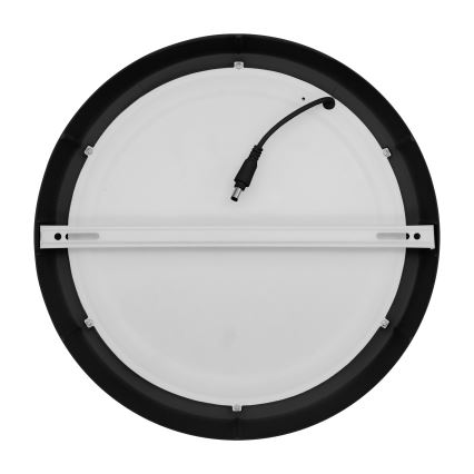 LED Плафониера LED/24W/230V 3000/4000/6000K черен кръгъл