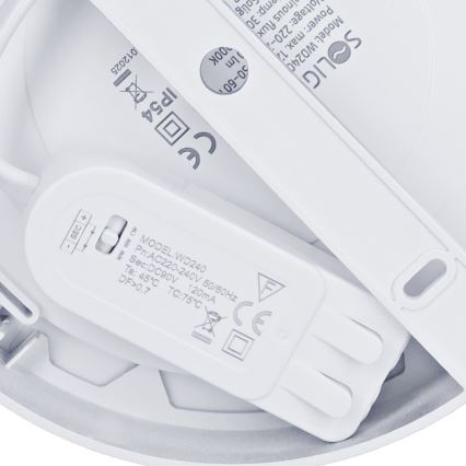 LED панел 2 в 1 за повърхностен/вграден монтаж LED/12W/230V 3000/4000/6000K Ø17 см IP54 сребрист