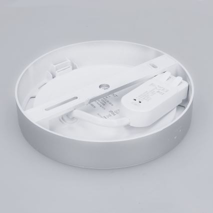 LED панел 2 в 1 за повърхностен/вграден монтаж LED/12W/230V 3000/4000/6000K Ø17 см IP54 сребрист