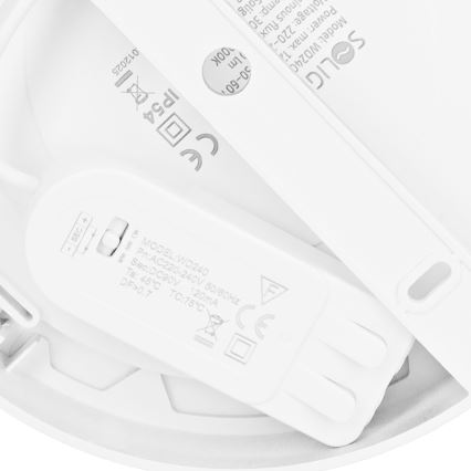 LED панел за накладен/за окачен таван 2 в 1 LED/12W/230V 3000/4000/6000K диам. 17 см IP54 бял