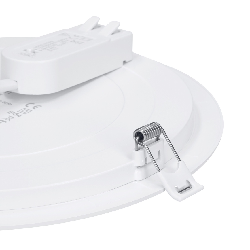 LED панел за накладен/за окачен таван 2 в 1 LED/12W/230V 3000/4000/6000K диам. 17 см IP54 бял