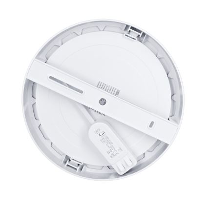 LED панел 2 в 1, повърхностно монтиран/вграден, 18W/230V, 3000/4000/6000K, Ø 22,5 cm, IP54, сребрист