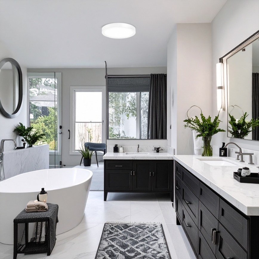 LED панел за накладен/вграден монтаж 2 в 1 18W/230V 3000/4000/6000K Ø22,5 см IP54 бял