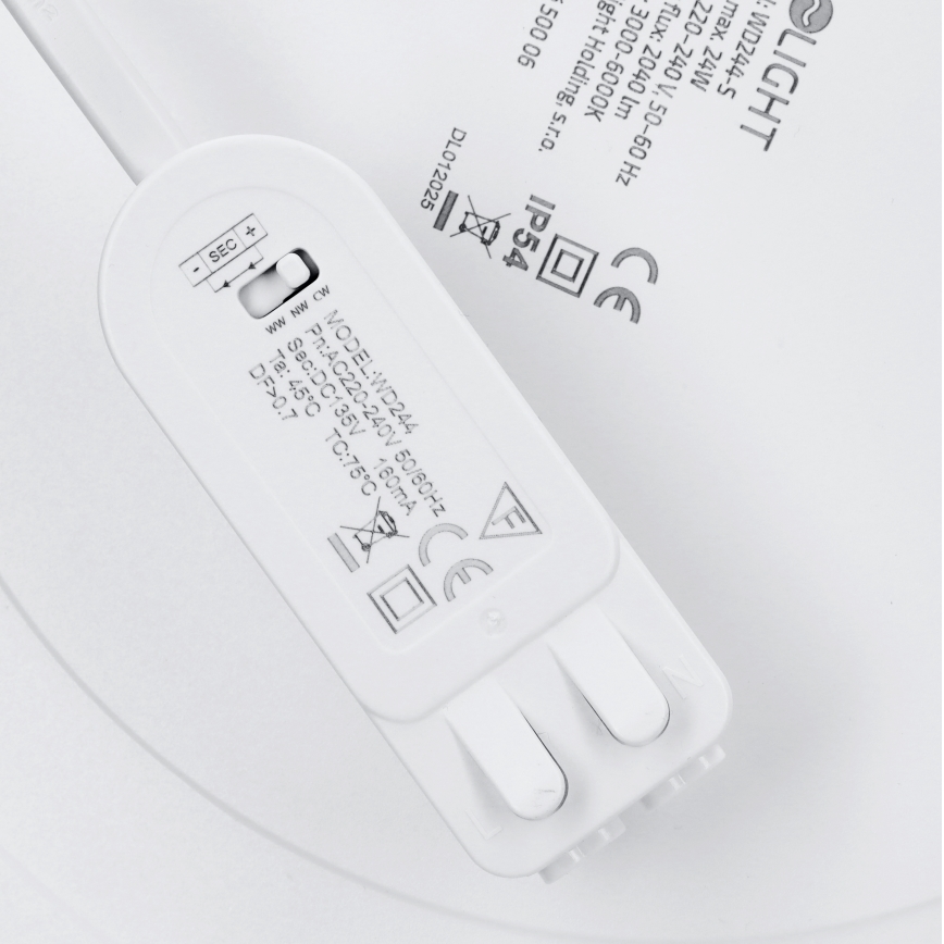 LED панел за повърхностен монтаж/вграден 2 в 1 24W/230V 3000/4000/6000K Ø 30 см IP54 бял