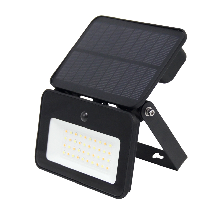 LED Димируем соларен прожектор със сензор за движение и здрач LED/6W/3,7V 2200 mAh 3000/4000/6500K IP65