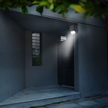 LED регулируем соларен прожектор със сензор за движение и здрач LED/6W/3,7V 2200 mAh 3000/4000/6500K IP65