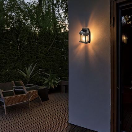 LED соларна лампа с регулируема яркост и сензор LED/3,7V IP44 1200 mAh