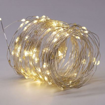 LED соларна декоративна гирлянда LED/3,7V 800 mAh 22 m