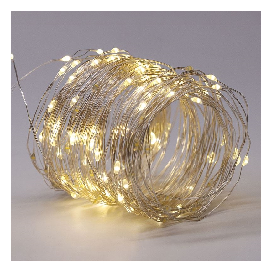 LED соларна декоративна гирлянда LED/3,7V 800 mAh 22 m
