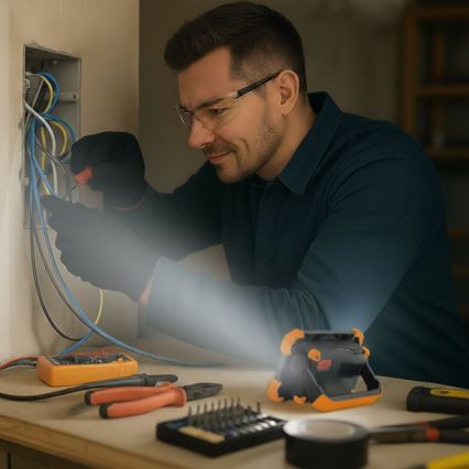 LED акумулаторен прожектор LED/10W/3,7V 4400 mAh