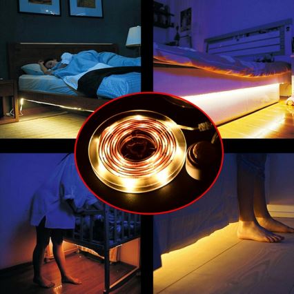 LED лента със сензор 4xAAA 3000K 1 м