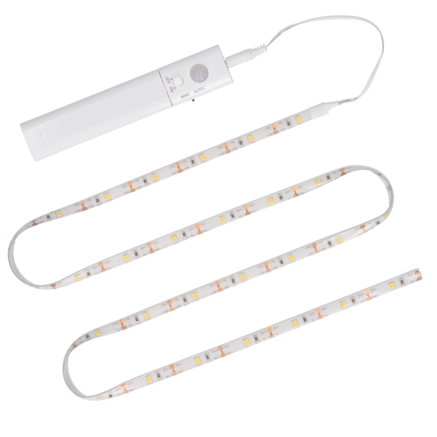 LED лента със сензор 4xAAA 3000K 1 м