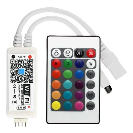 LED RGB Димируема лента LED/20W/230V 5м IP65 Tuya + дистанционно