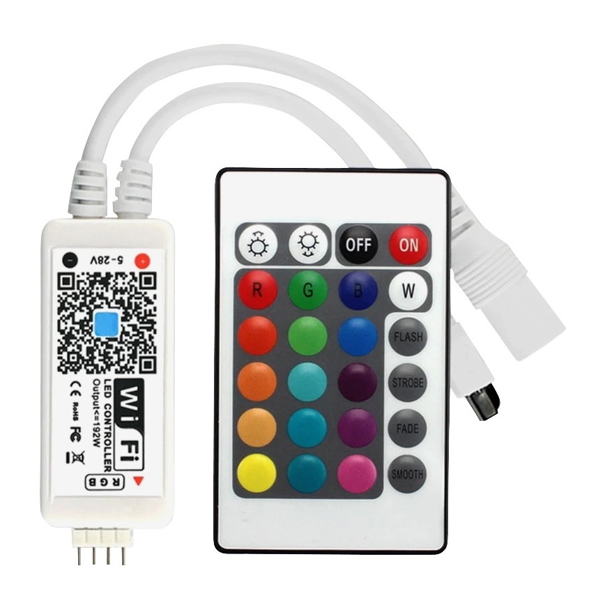 LED RGB Димируема лента LED/20W/230V 5м IP65 Tuya + дистанционно