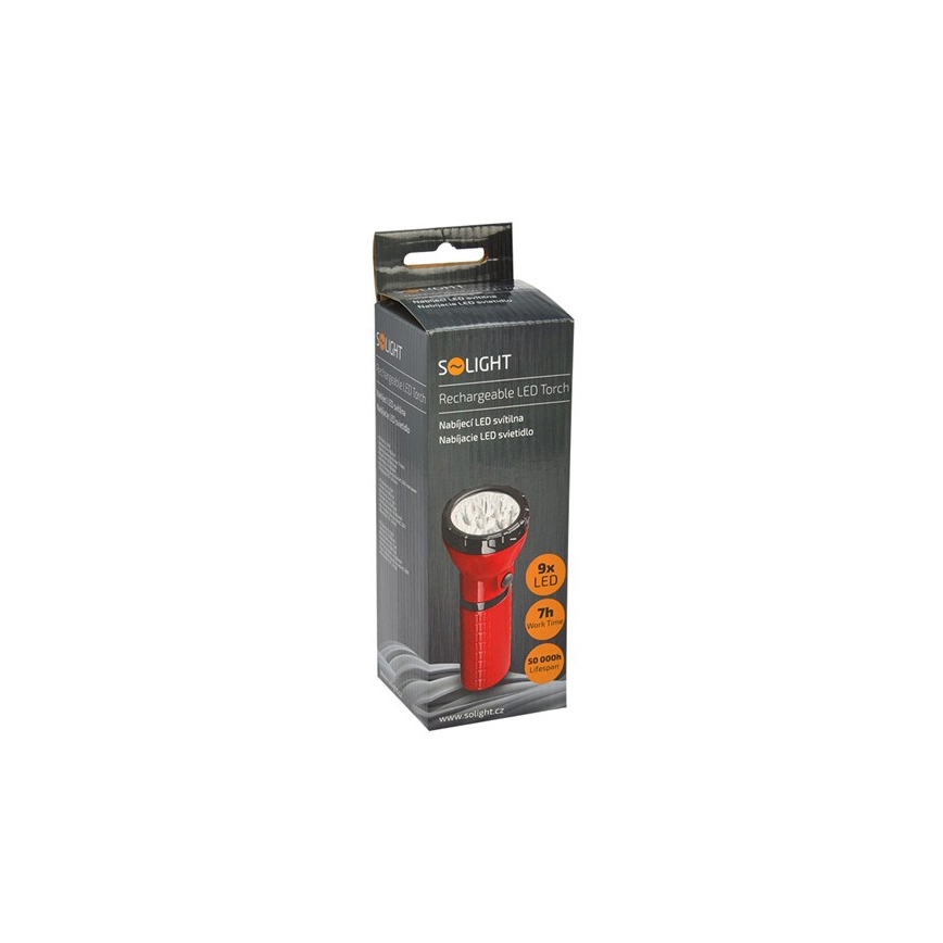 LED Акумулаторно фенерче 9xLED/4V 800mAh за контакт