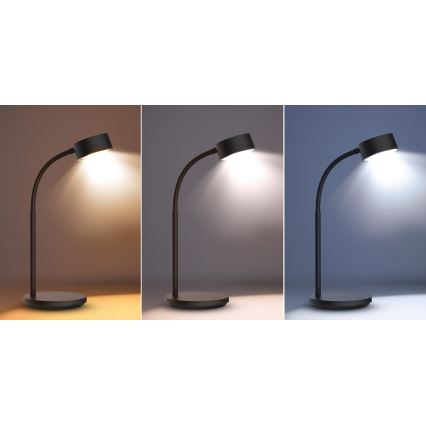 LED Димируема сензорна настолна лампа LED/4,5W/5V 3000/4000/6500K черен