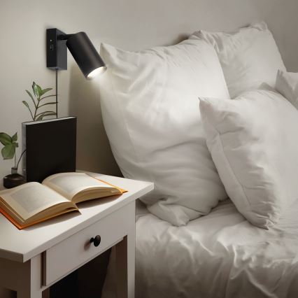 Аплик CELE 1xGU10/30W/230V черен