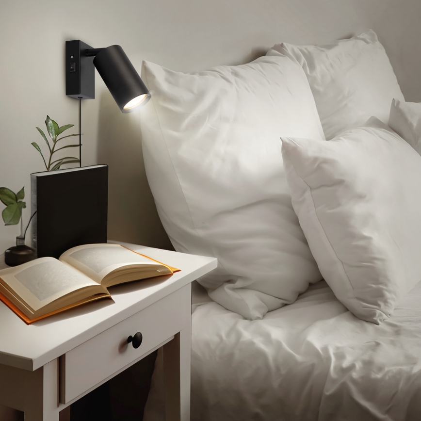 Аплик CELE 1xGU10/30W/230V черен