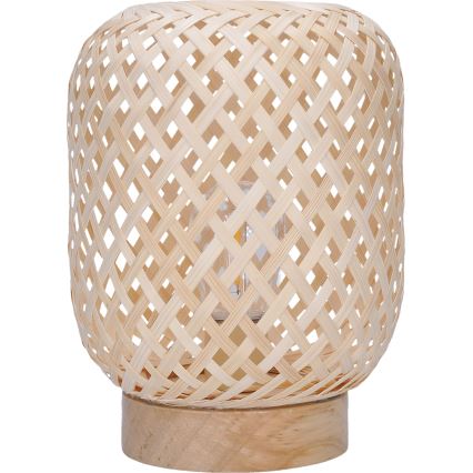 LED Декоративна настолна лампа BOHO LED/2xAAA ратан