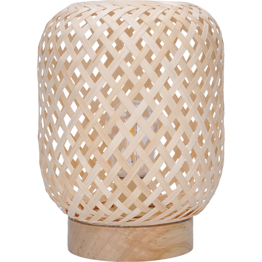 LED Декоративна настолна лампа BOHO LED/2xAAA ратан