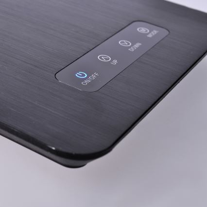 LED Димируема настолна лампа с дисплей LED/8W/230V черна