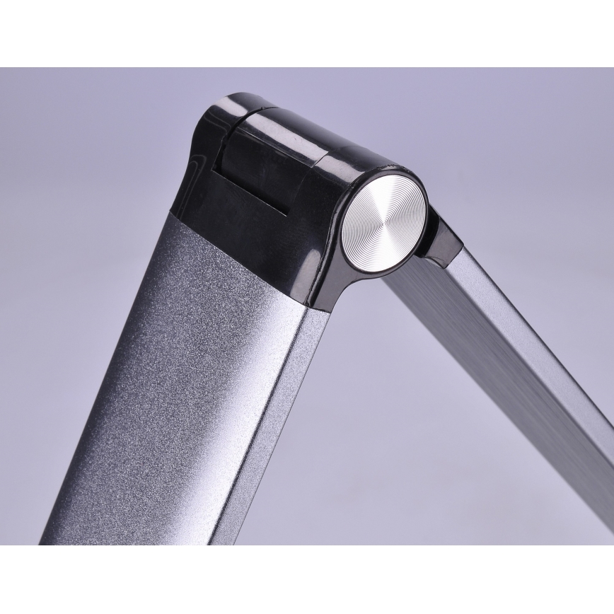 LED Димируема настолна лампа с безжично зареждане LED/10W/230V матов хром